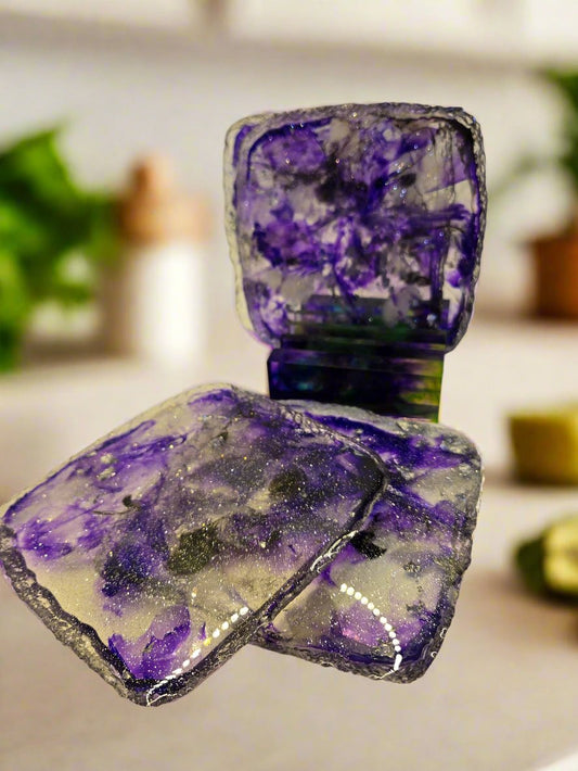 Marble Purple Coaster Set