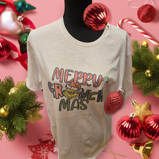 Merry Grinch mas t-shirt