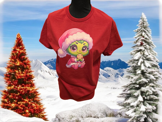 Baby Girl grinch red t-shirt